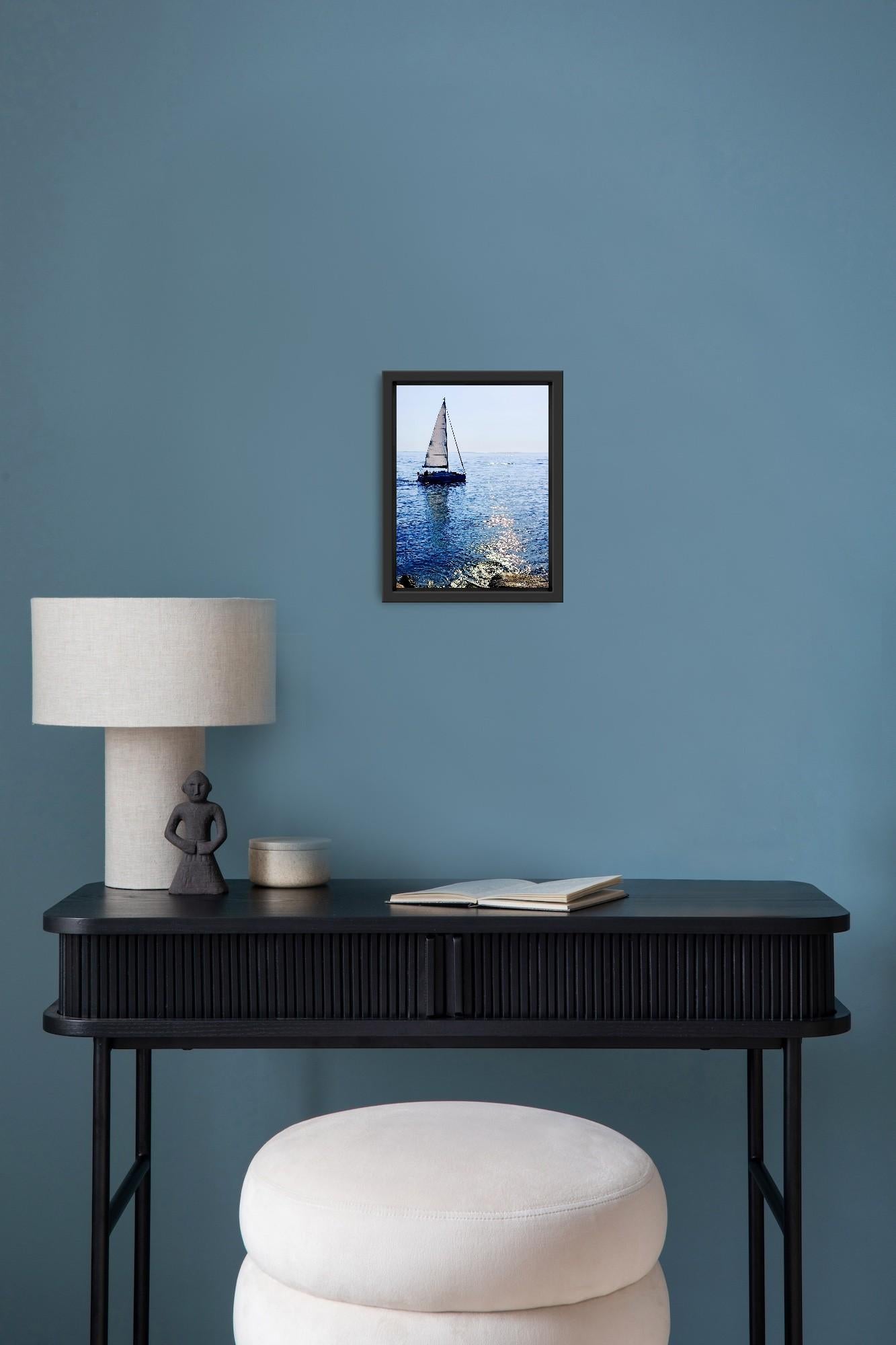 Image contemporaine d'un bateau de mer Photo sur papier premium 