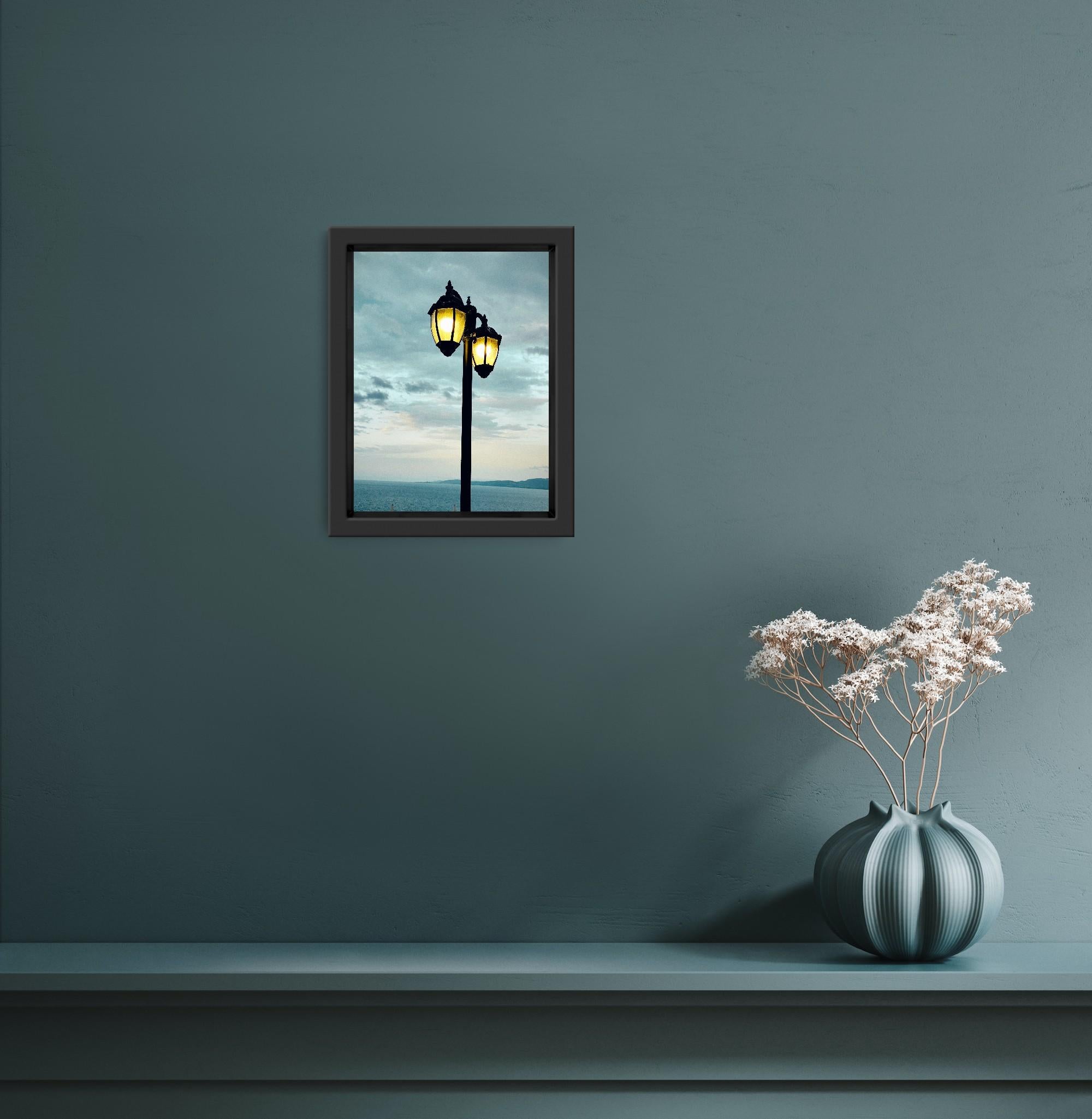 Dieses moderne, minimalistische Foto vom Meer, 