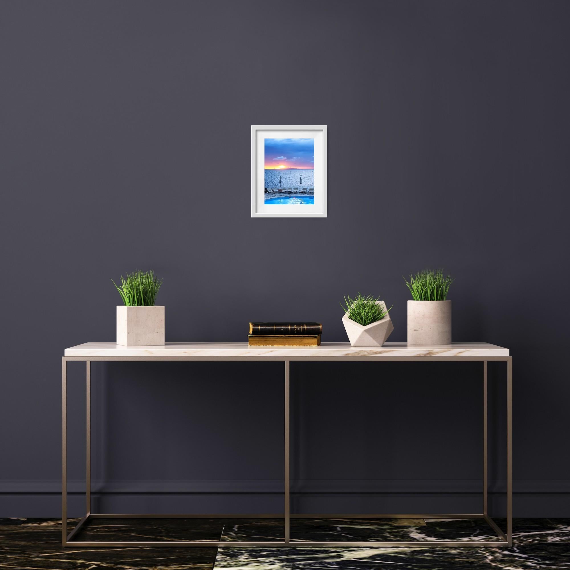 This contemporary minimalist seaside photo, 