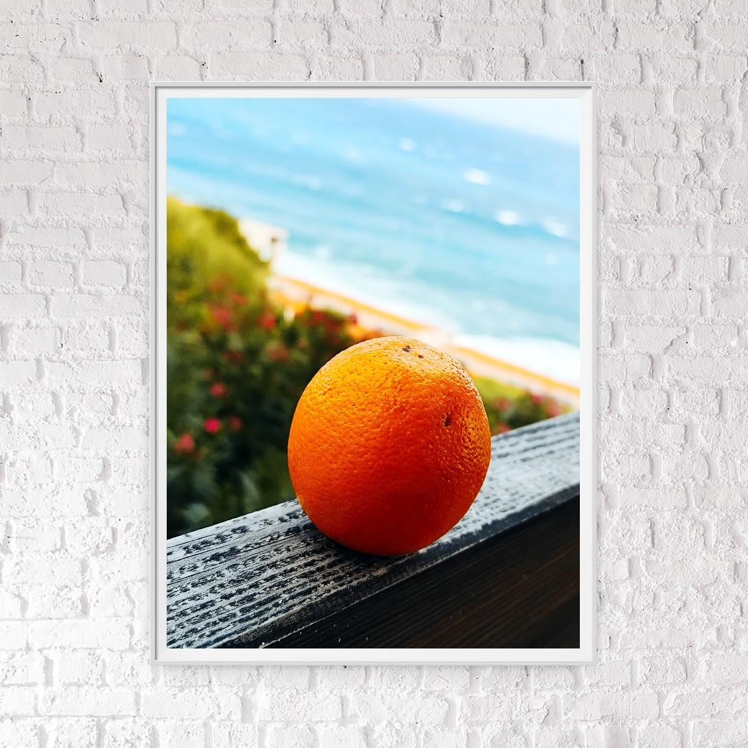 Bodegón minimalista contemporáneo de frutas (fotografía)  