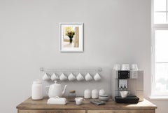 Fine art photography still-life floral "Crystal vase with summer wildflowers"