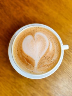 Modern fine art photography still-life on premium matte paper "Latte love"
