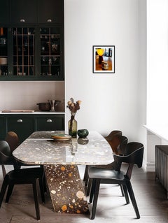 Moderne Kunstfotografie Stillleben auf Premium-Mattpapier "Salz und Papier"