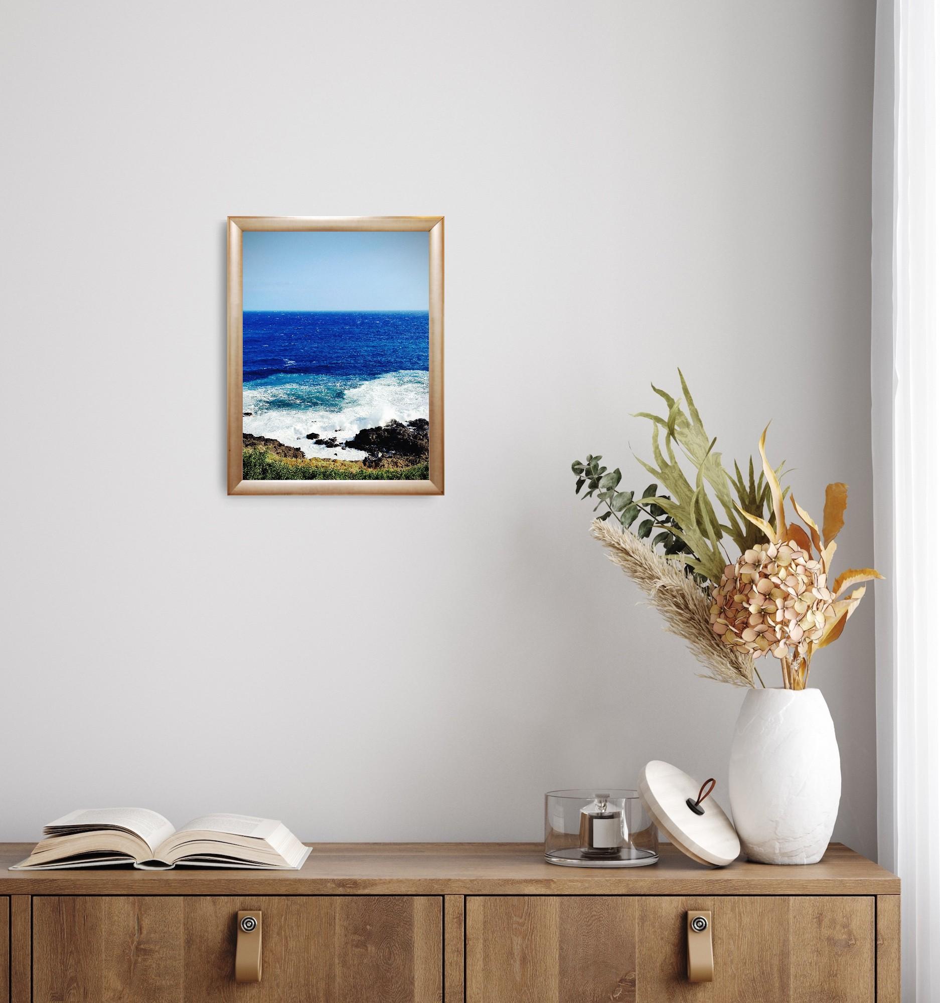 Photographie moderne d'art de la côte maritime sur papier mat de qualité supérieure 