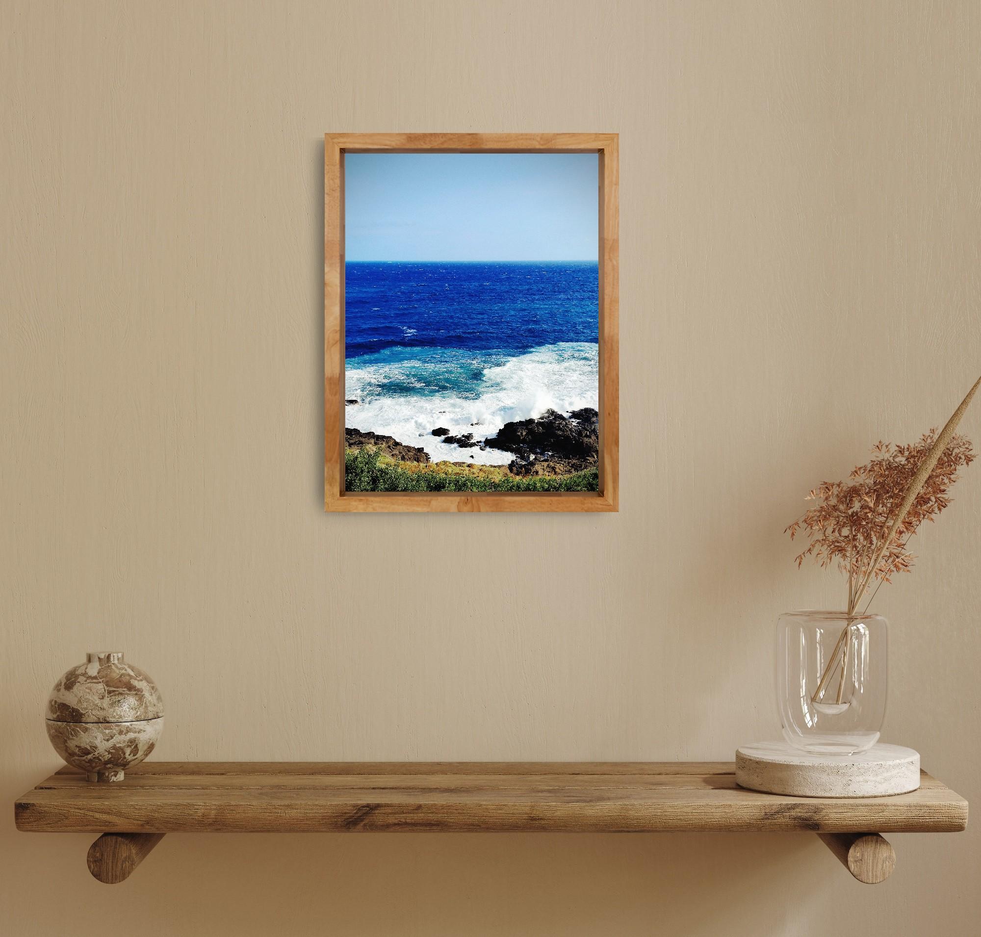 Photographie moderne d'art de la côte maritime sur papier mat de qualité supérieure 