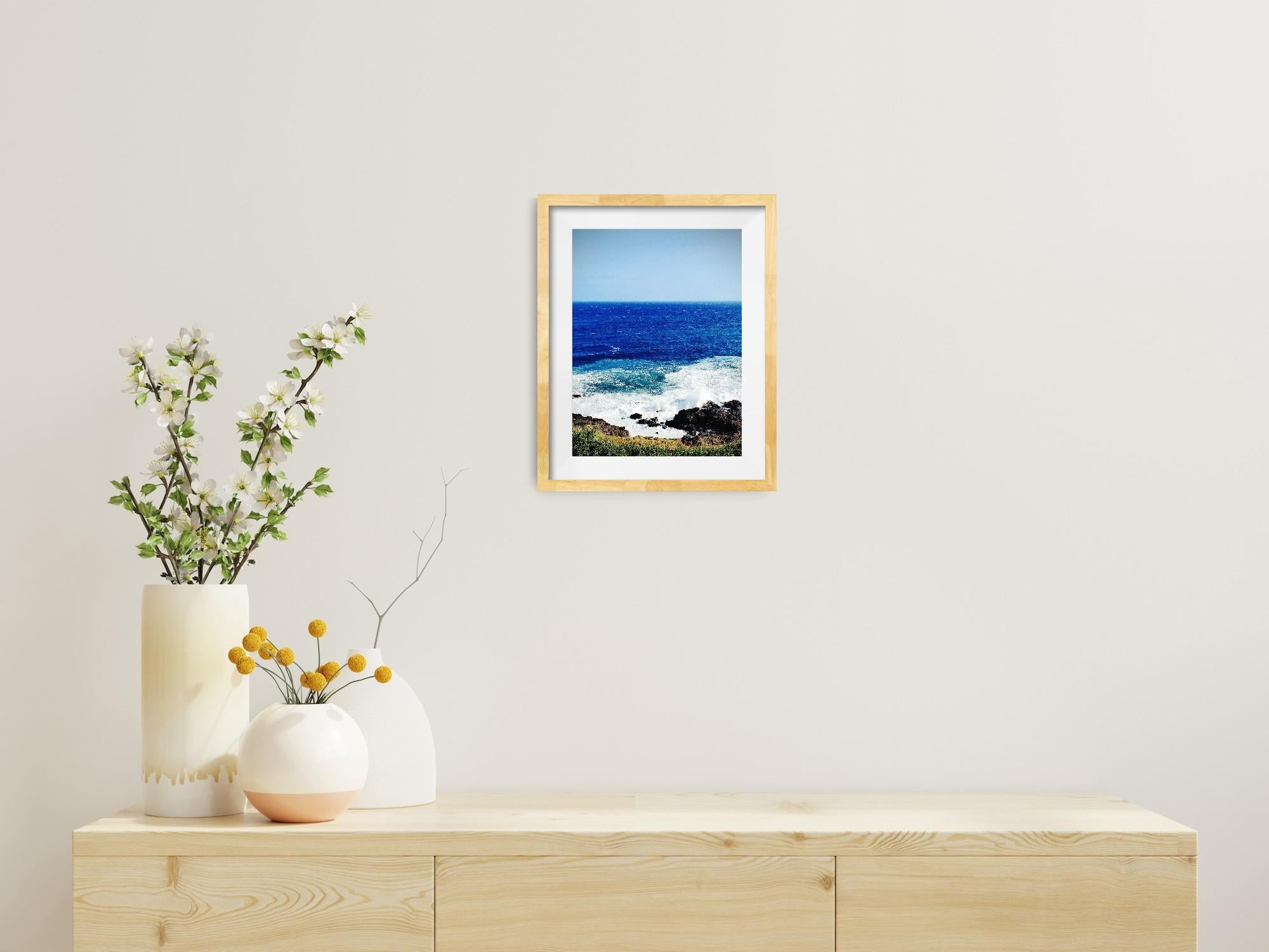 Photographie moderne d'art de la côte maritime sur papier mat de qualit�é supérieure 