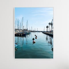 Modern fine art sea photo on matte premium paper "Buyos and yachts at rest"