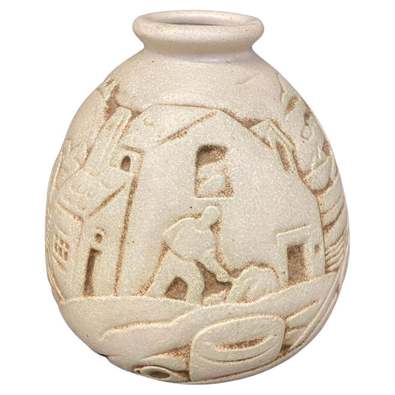 Mougin a Nancy Ceramic Vase