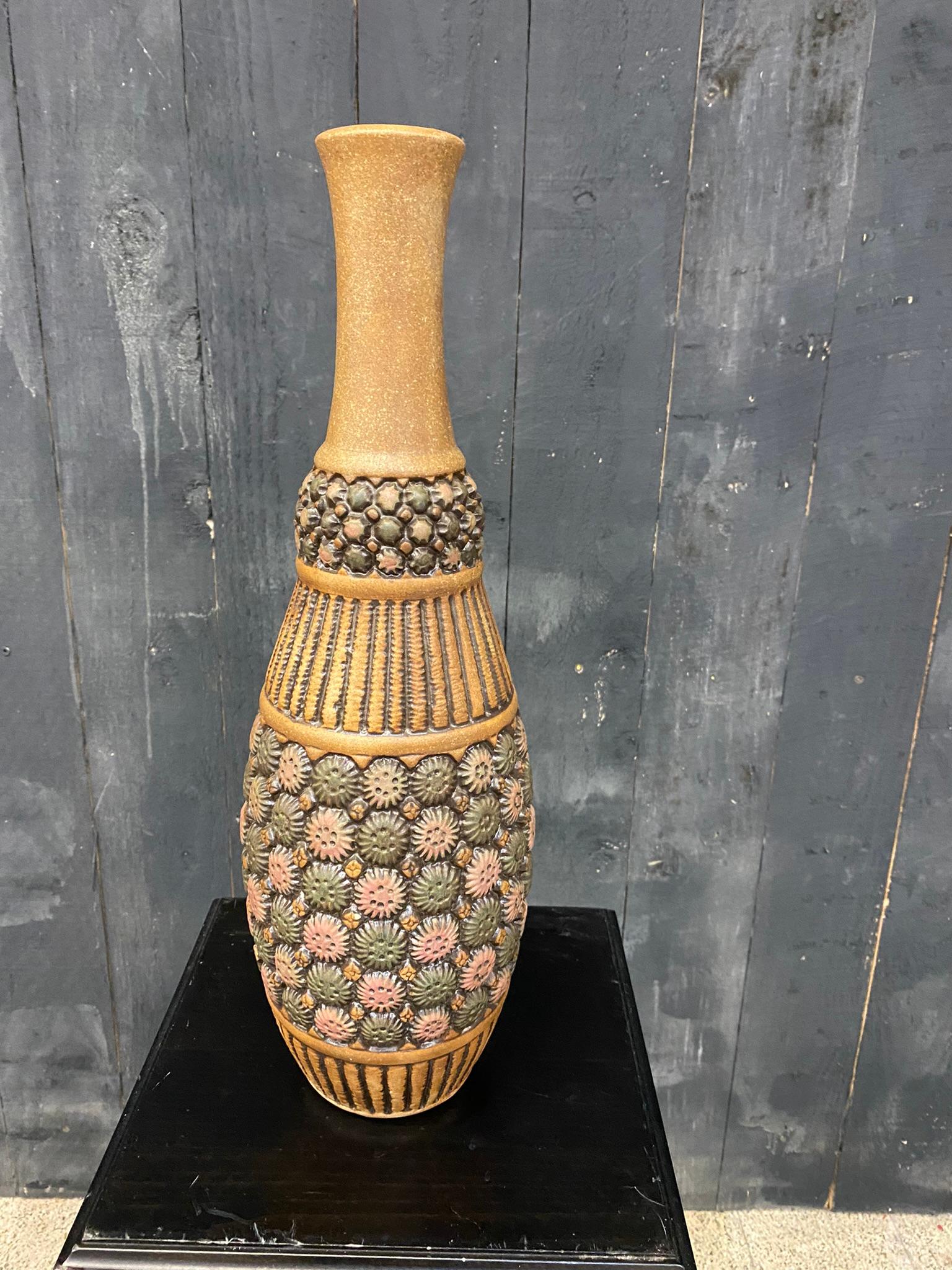 Mougin a Nancy Sandstone Vase In Good Condition For Sale In Saint-Ouen, FR