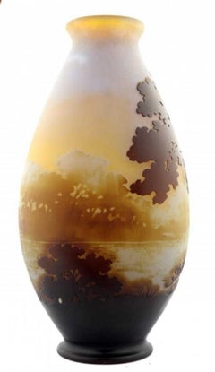 Galle Cameo Glass Vase