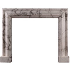 Moulded Bolection Fireplace in Arabescato Marble