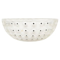 Ciotola in vetro modellato di René Lalique, 1930, periodo Art Déco.