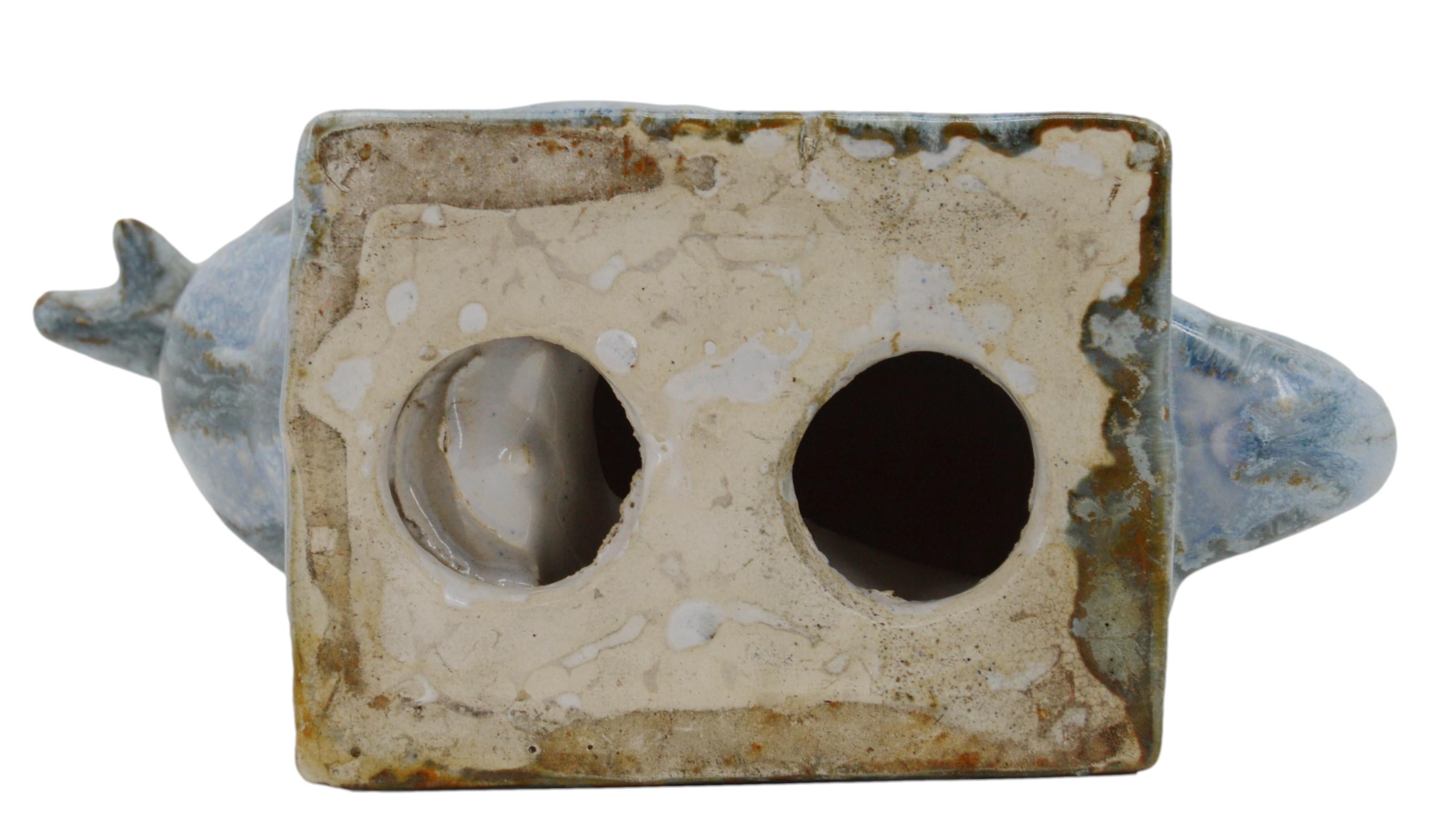Inizio XX secolo Moulin-des-Loups, Orchies, Gabbiano in gres francese Art Deco, 1920 in vendita