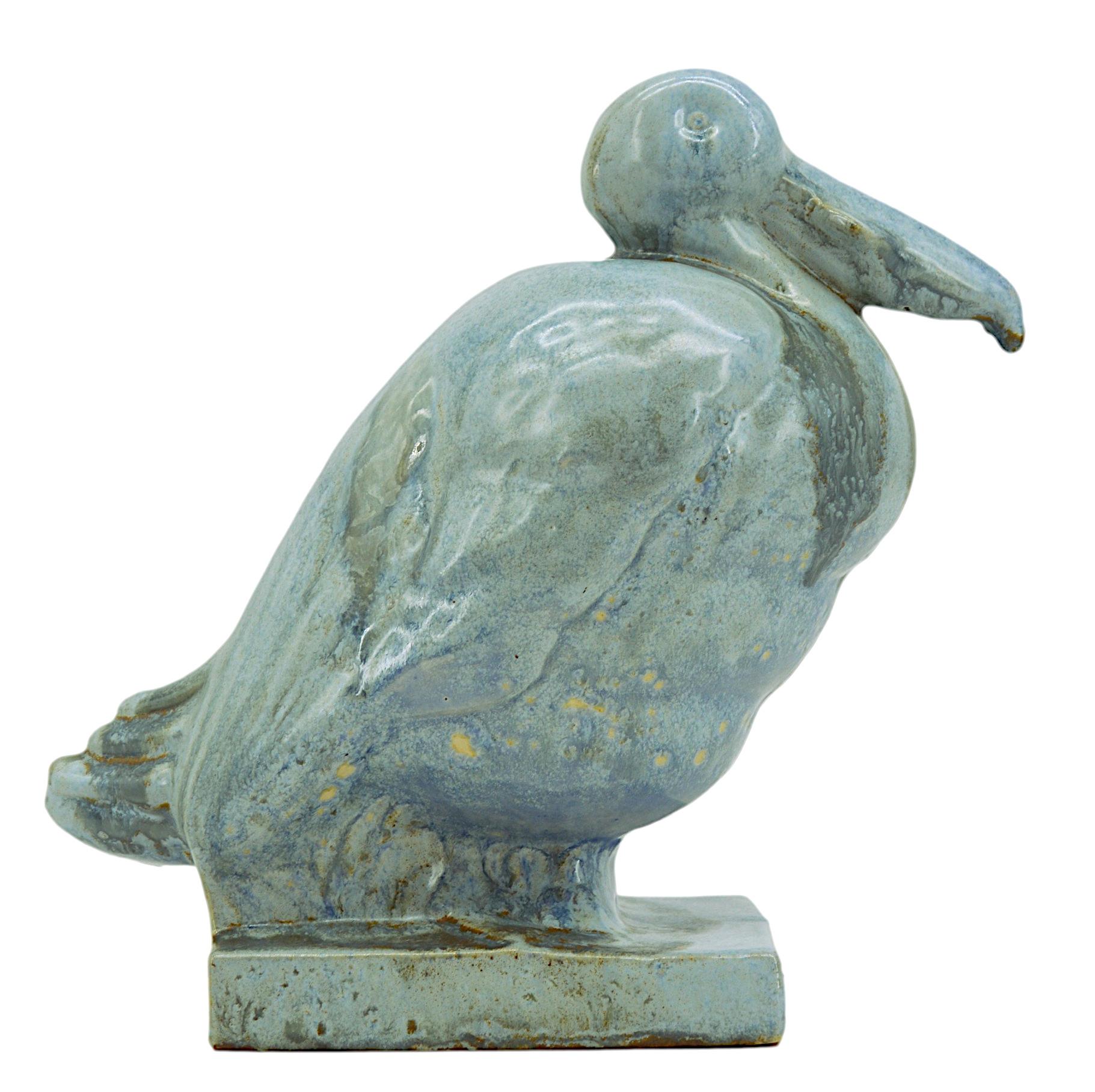Grès porcellanato Moulin-des-Loups, Orchies, Gabbiano in gres francese Art Deco, 1920 in vendita