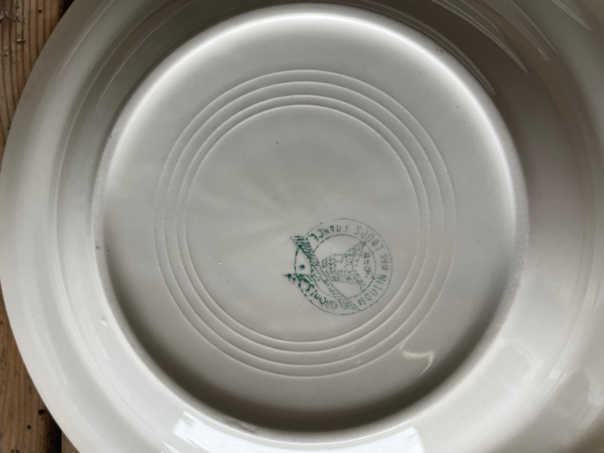 Moulin des Loups pink tablecloth dinner service For Sale 2