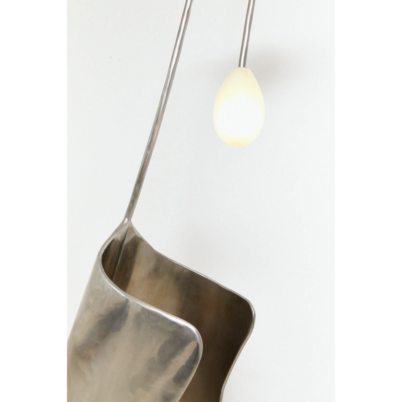 Lampadaire Moulin en laiton et verre soufflé à la main par Atelier Ellery Neuf - En vente à Geneve, CH