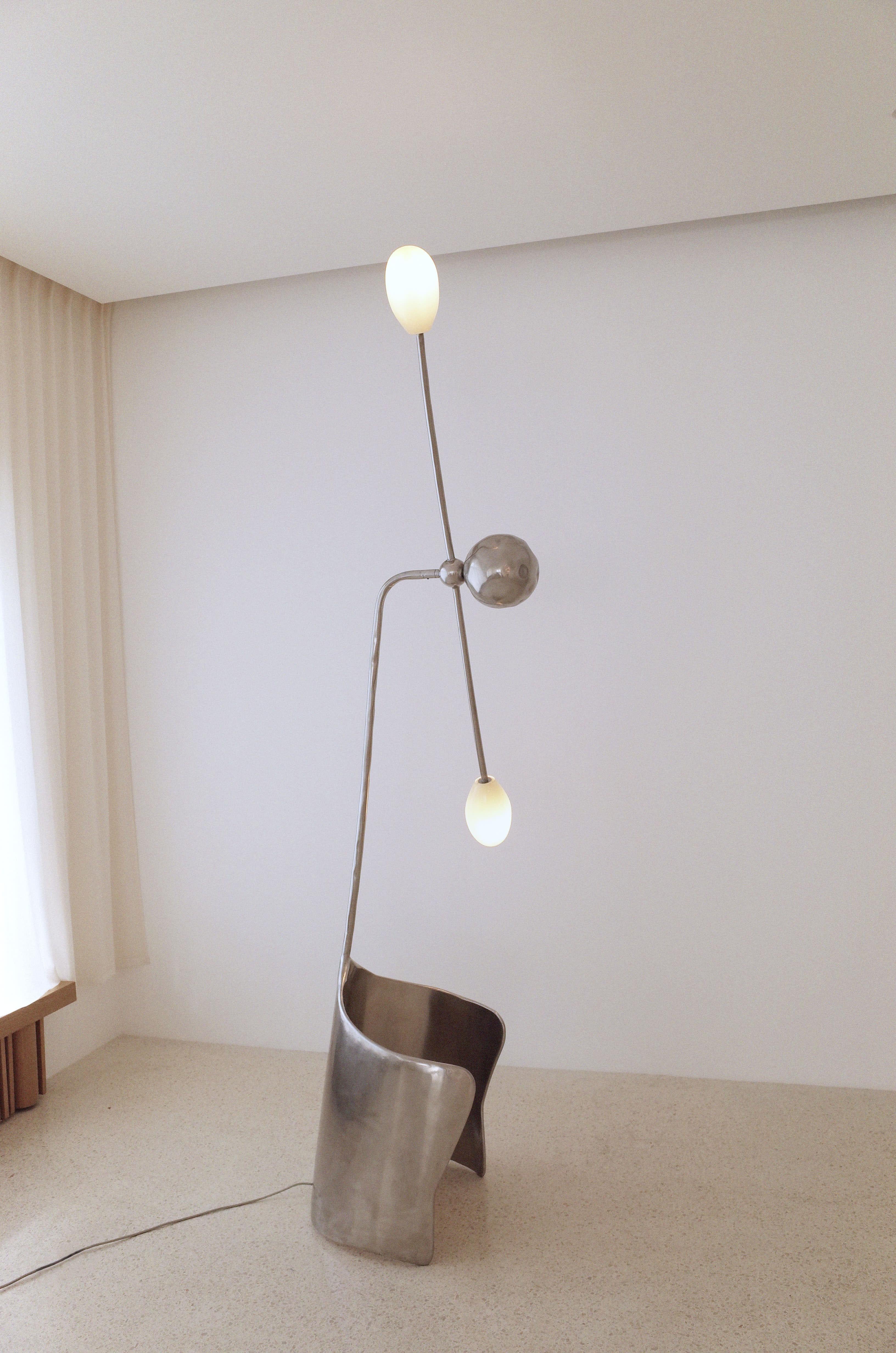 Lámpara de pie Moulin Inox by Atelier Ellery Otro en venta