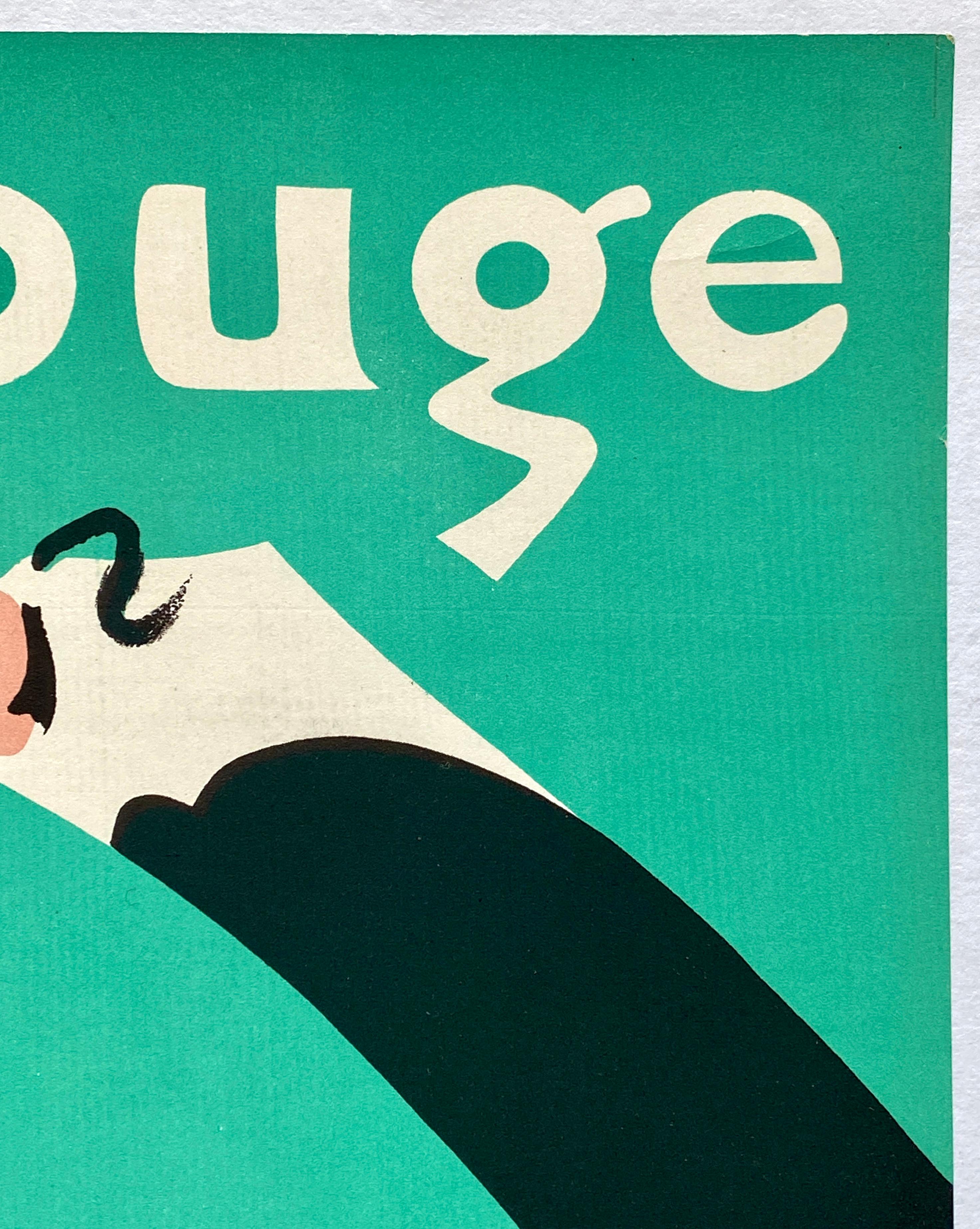 'Moulin Rouge' Original Vintage Movie Poster by Tibor Zala, Hungarian, 1957 1