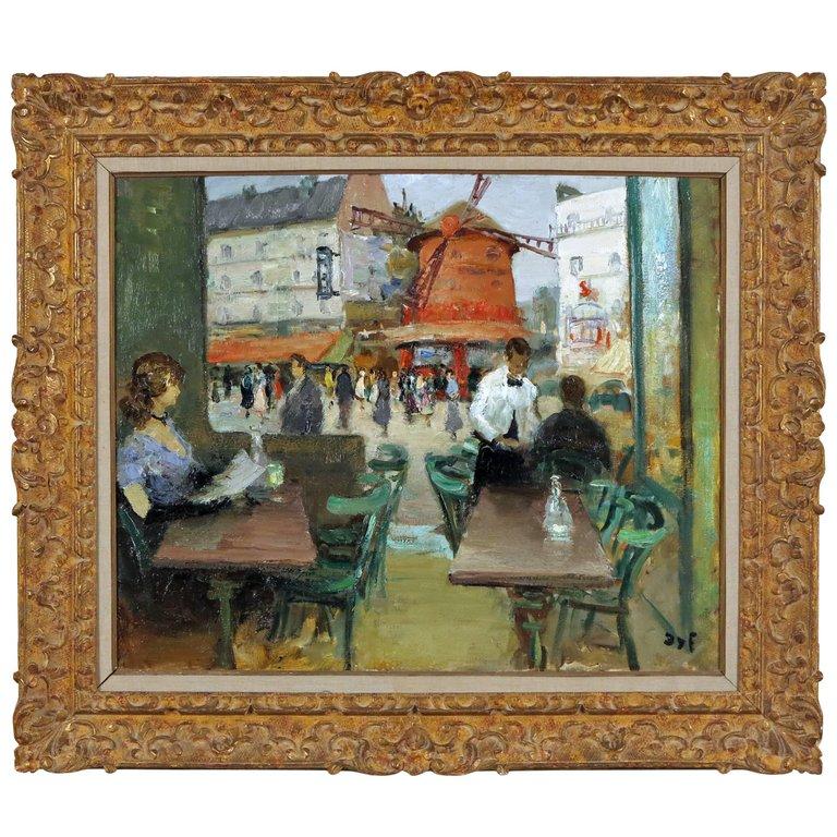 French Moulin Rouge Painting by Marcel Dyf