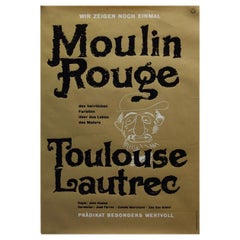 Moulin Rouge, Unframed Poster, 1970's