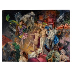 «Moulin Rouge»: una vibrante escena de la vida nocturna parisina, de François Batet (1921–2015)