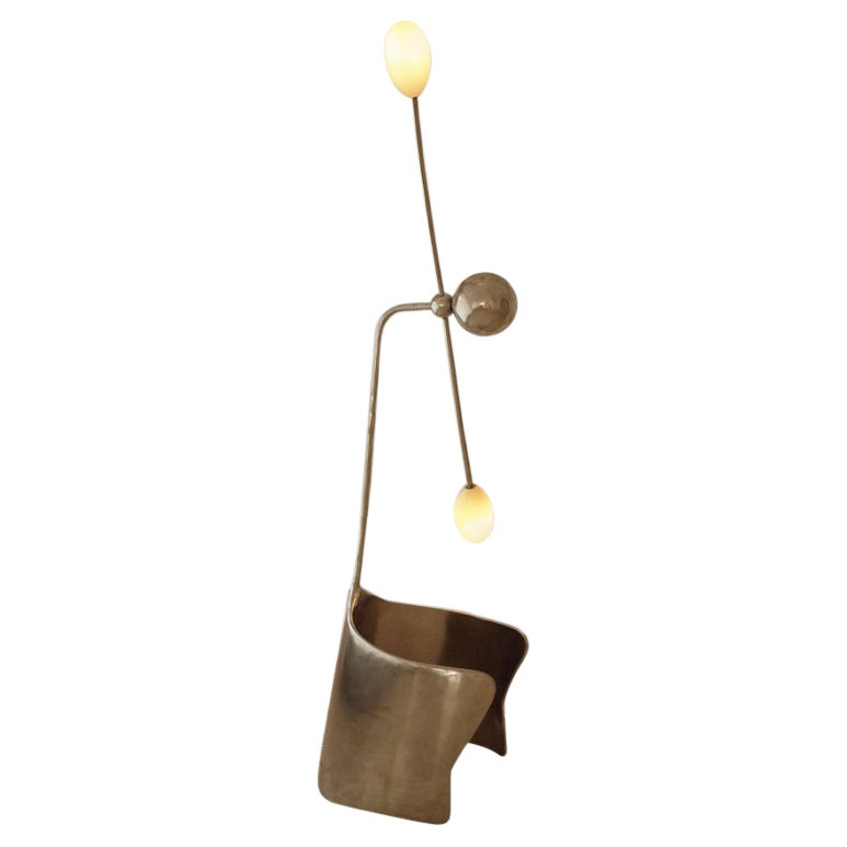 Lámpara de mesa Moulin de acero inoxidable by Atelier Ellery