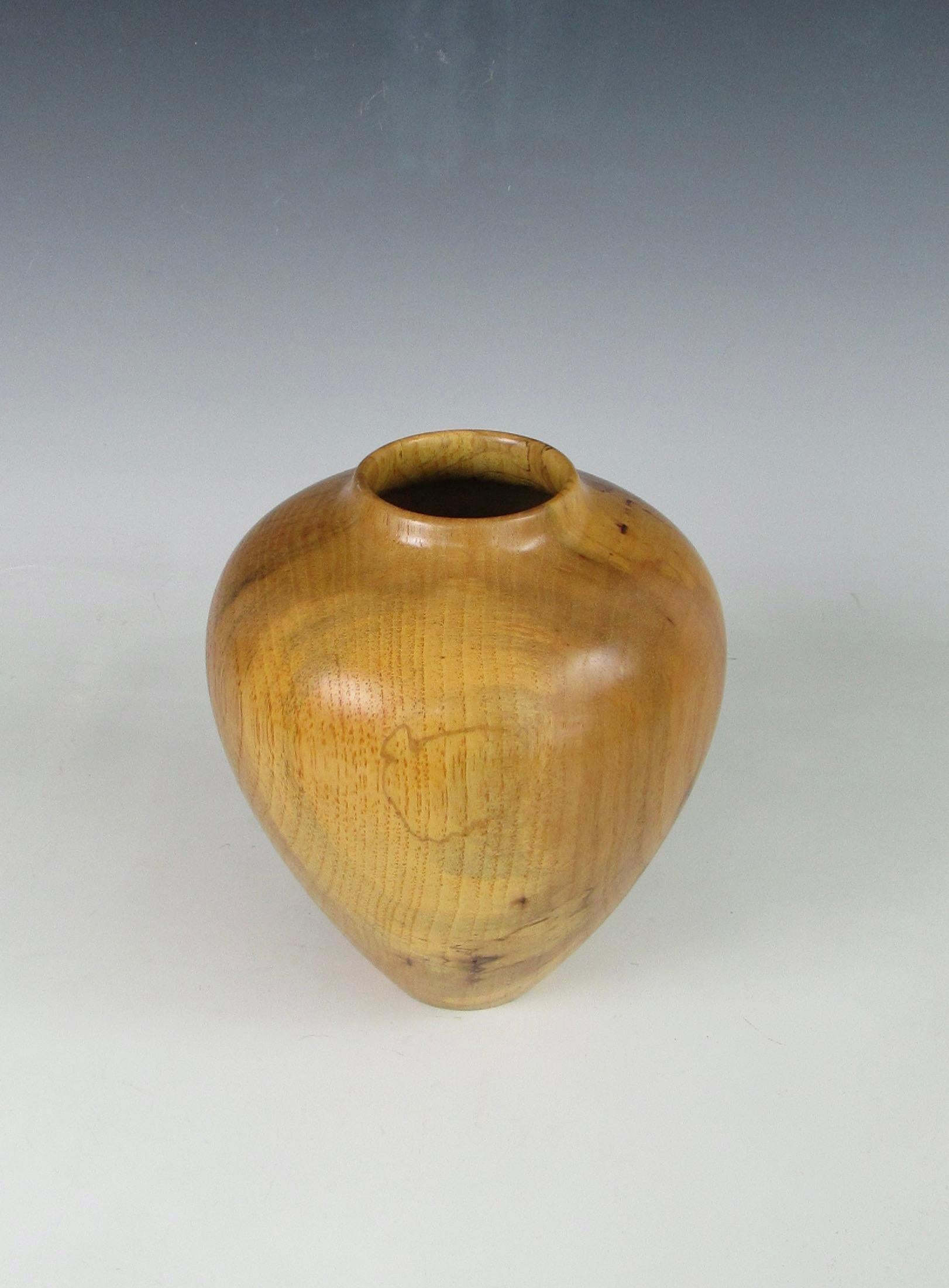 Moulthrop era spalted pecan turned wood vessel by Alan Raelston   For Sale 1