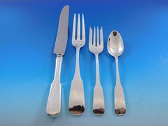 Moulton by Old Newbury Crafters Cubiertos de plata de ley Juego de 12 62 piezas Cena