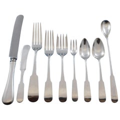 Moulton Old Newbury Crafters Sterling Silver Flatware Set Service 82 Pcs Dinner