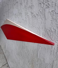 Pittura grafica monumentale con diamante allungato, vintage astratto