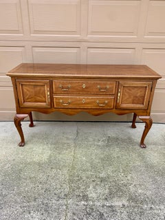 Mount Airy Chippendale Walnut Sideboard Credenza, Circa 1980s