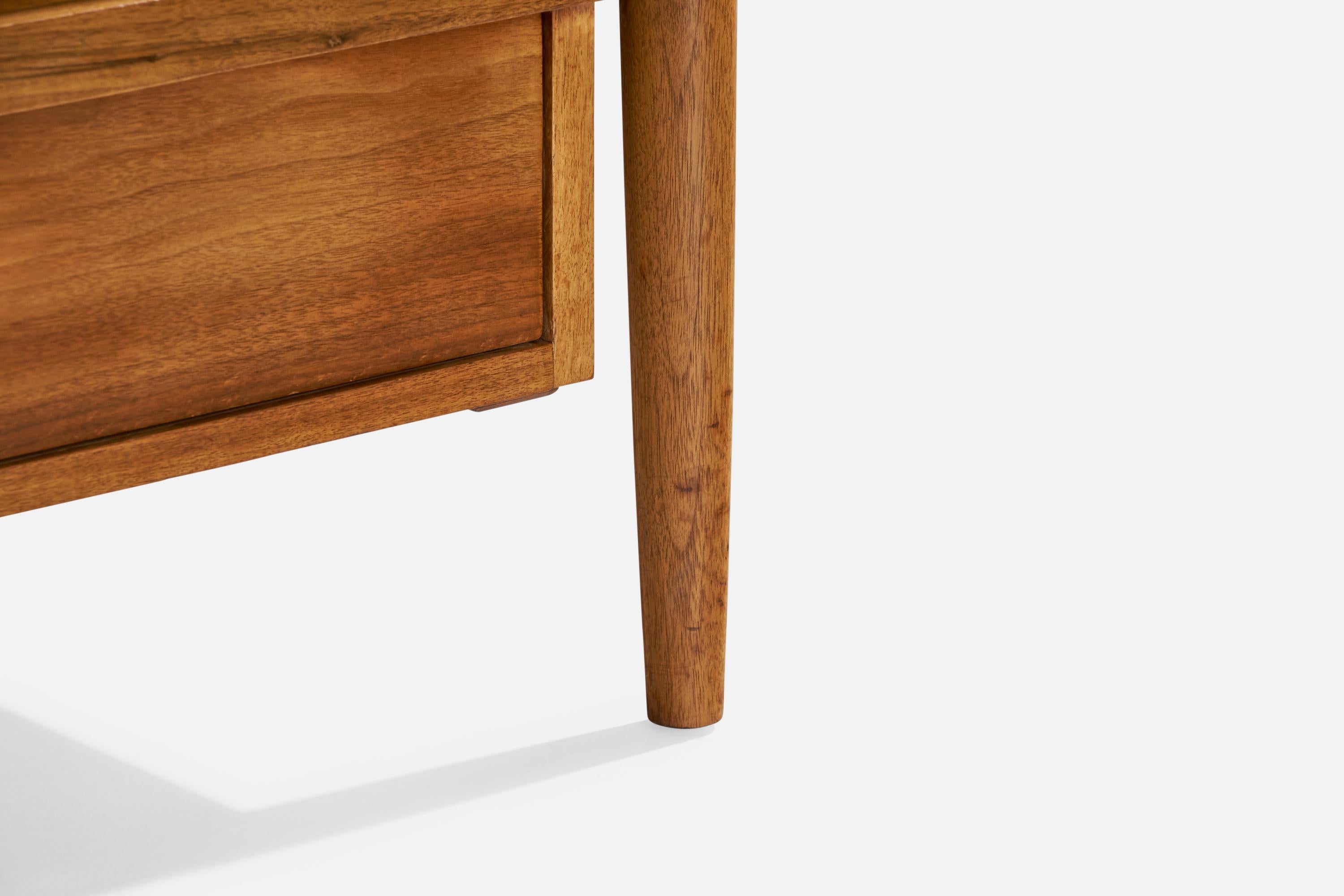 Mount Airy, Dresser, Walnut, Brass, USA, 1950s For Sale 1