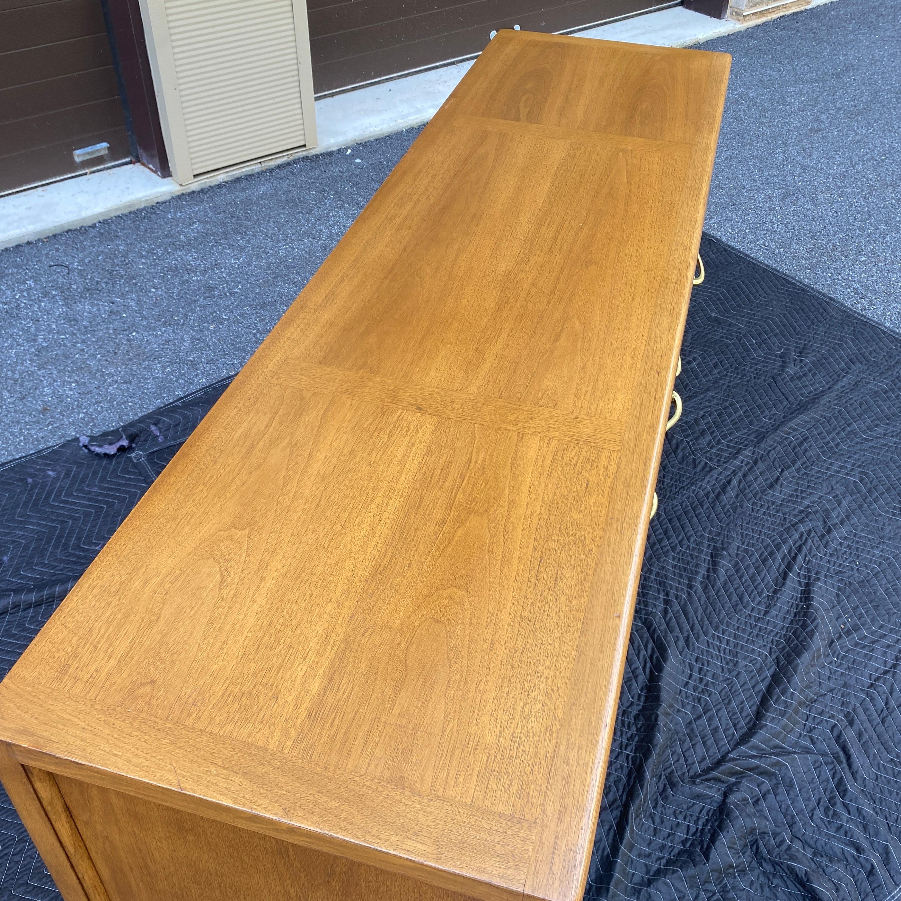 Mount Airy for John Stuart French Deco Style Walnut Credenza For Sale 7