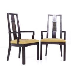Mount Airy Janus Mid Century Captains Dining Chairs - Pair