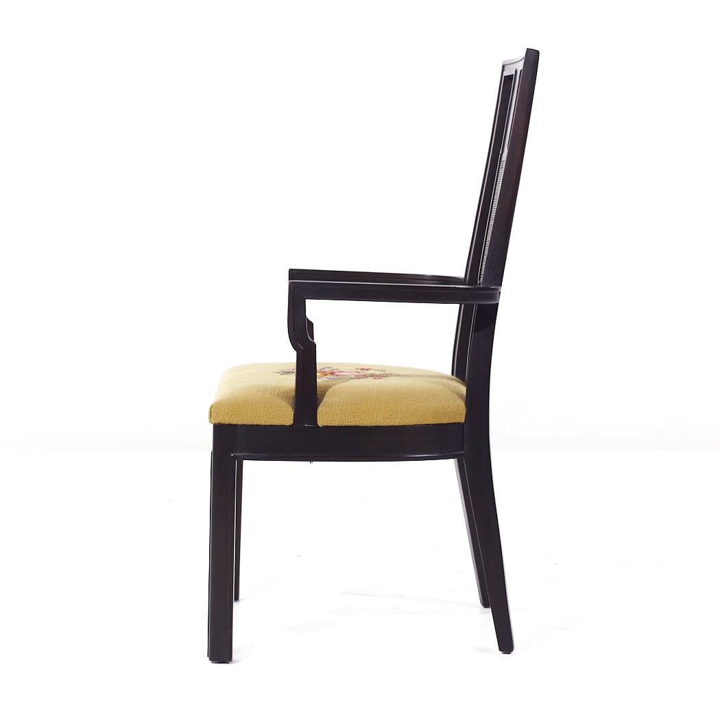 Mount Airy Janus Mid Century Captains Dining Chairs - Pair For Sale 2