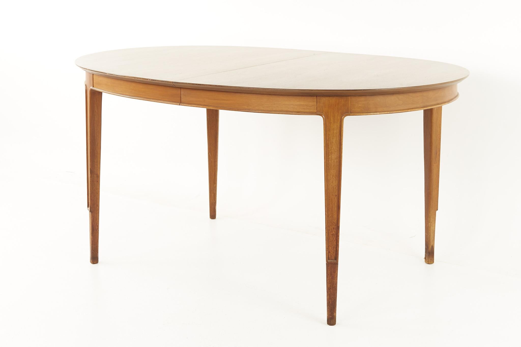 Mid-Century Modern Mount Airy Janus Mid Century Dining Table with 2 Leaves