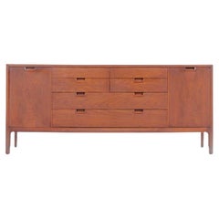 Mount Airy Janus Mid Century Nussbaum 14 Schublade Lowboy Kommode Credenza Schön