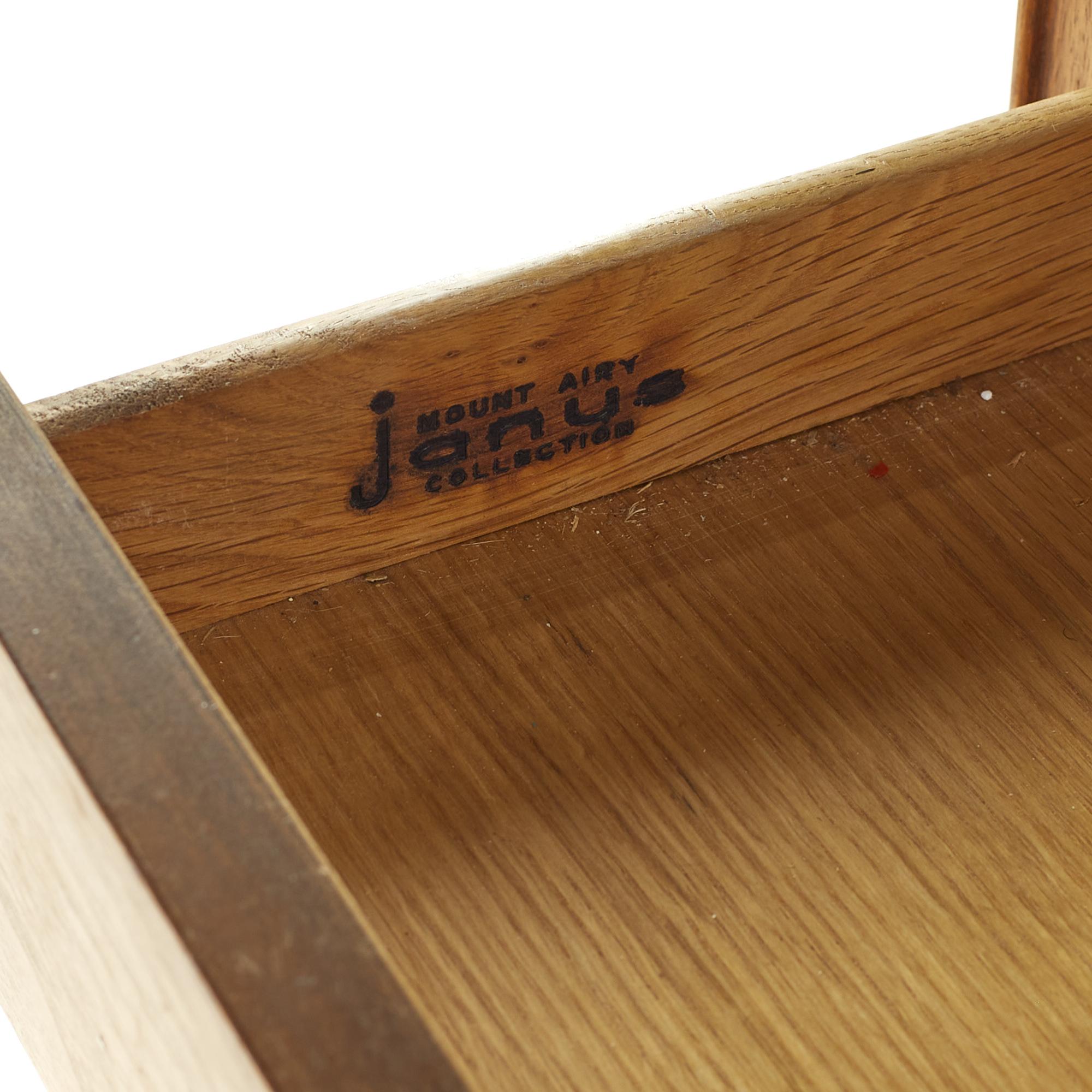 Mount Airy Janus Mid Century Walnut 8 Drawer Dresser For Sale 3
