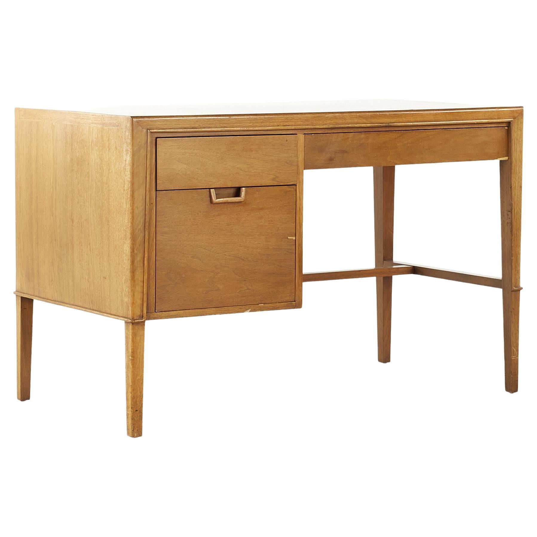 Mount Airy Janus Mid Century Walnut Desk For Sale