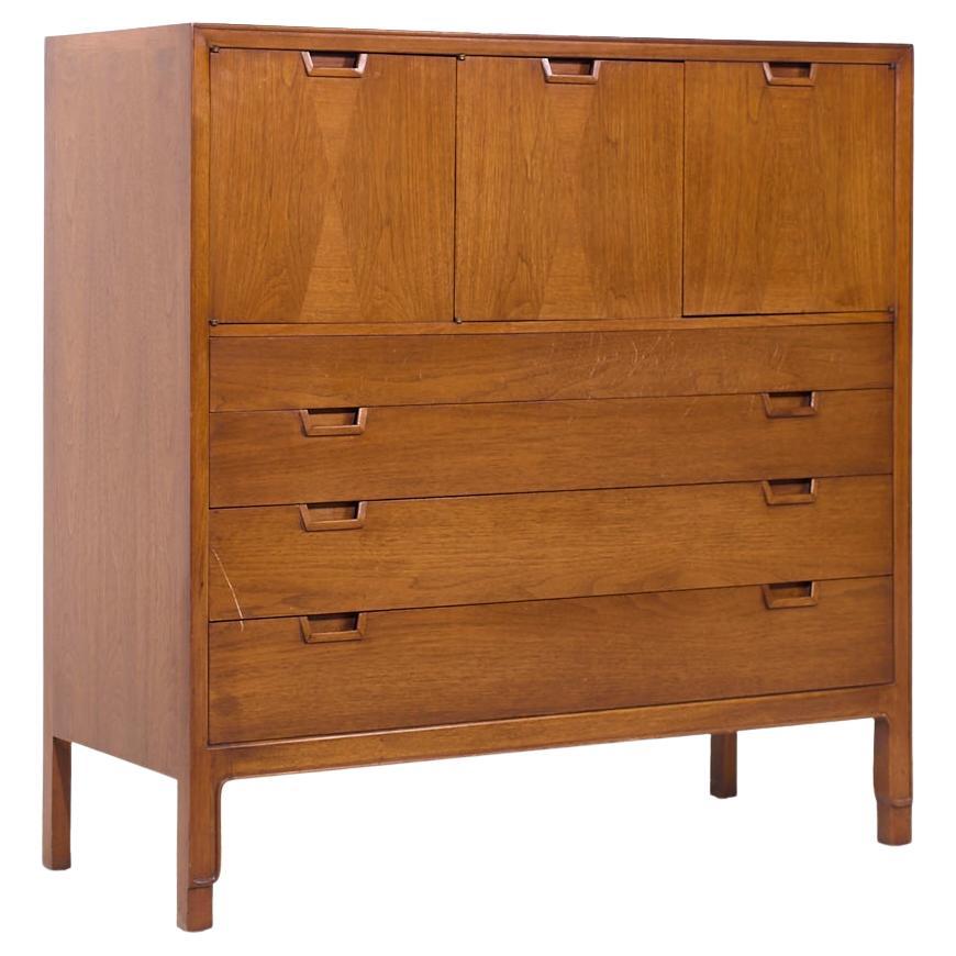 Mount Airy Janus Mid Century Nussbaum Gentleman's Chest Highboy Dresser