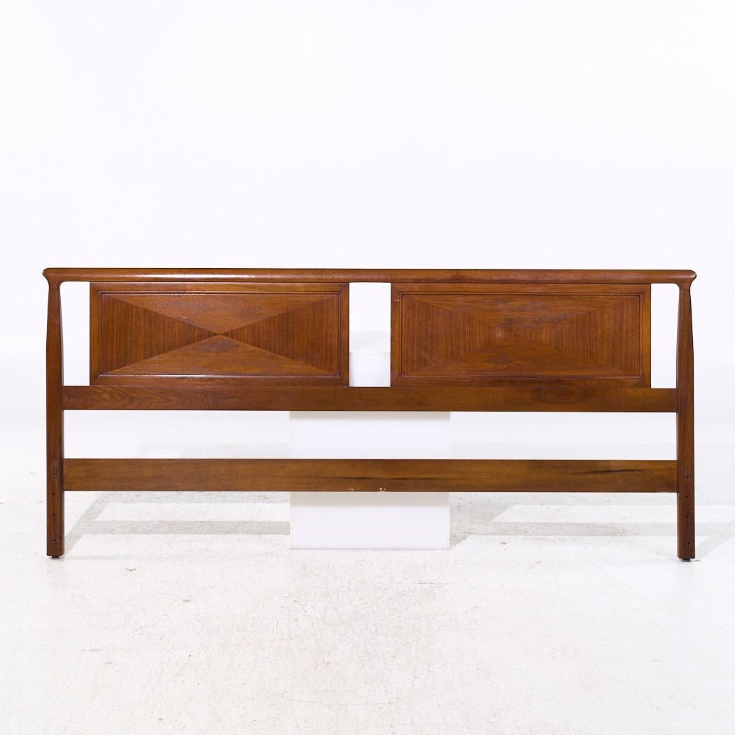 Mount Airy Janus Mid Century Walnut King Headboard

This headboard measures: 80 wide x 1.75 deep x 35.5 inches high

All pieces of furniture can be had in what we call restored vintage condition. That means the piece is restored upon purchase so