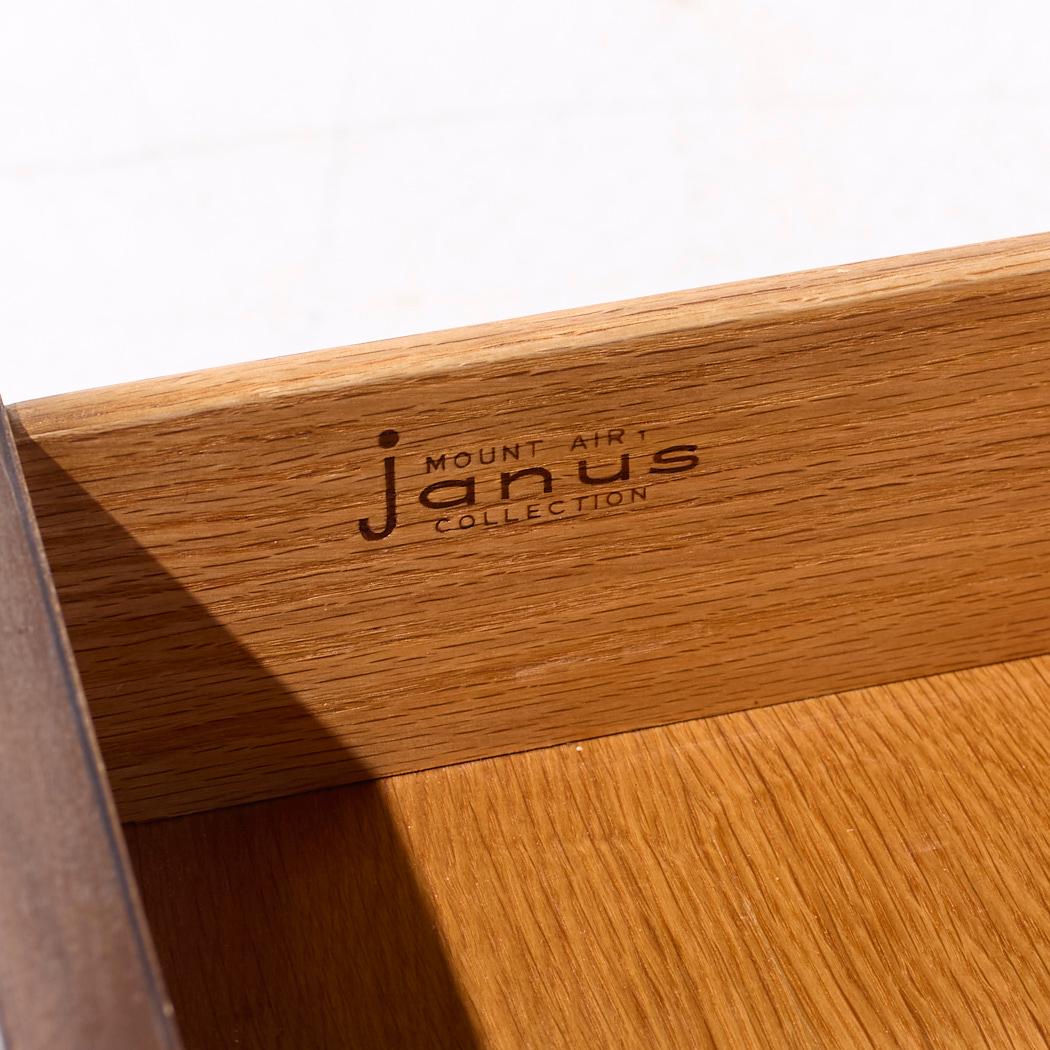 Mount Airy Janus Mid Century Walnut Nightstands - Pair For Sale 6
