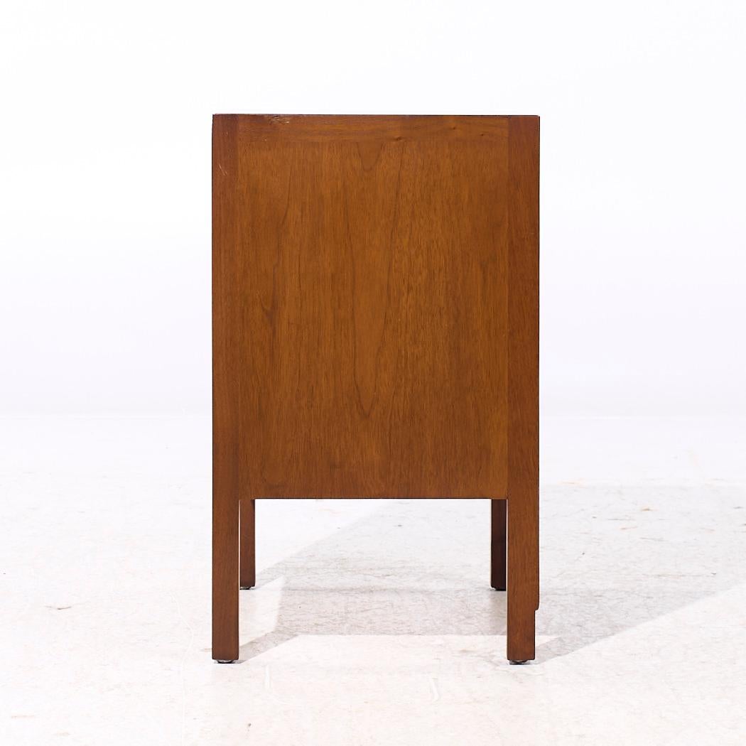 Mount Airy Janus Mid Century Walnut Nightstands - Pair For Sale 1