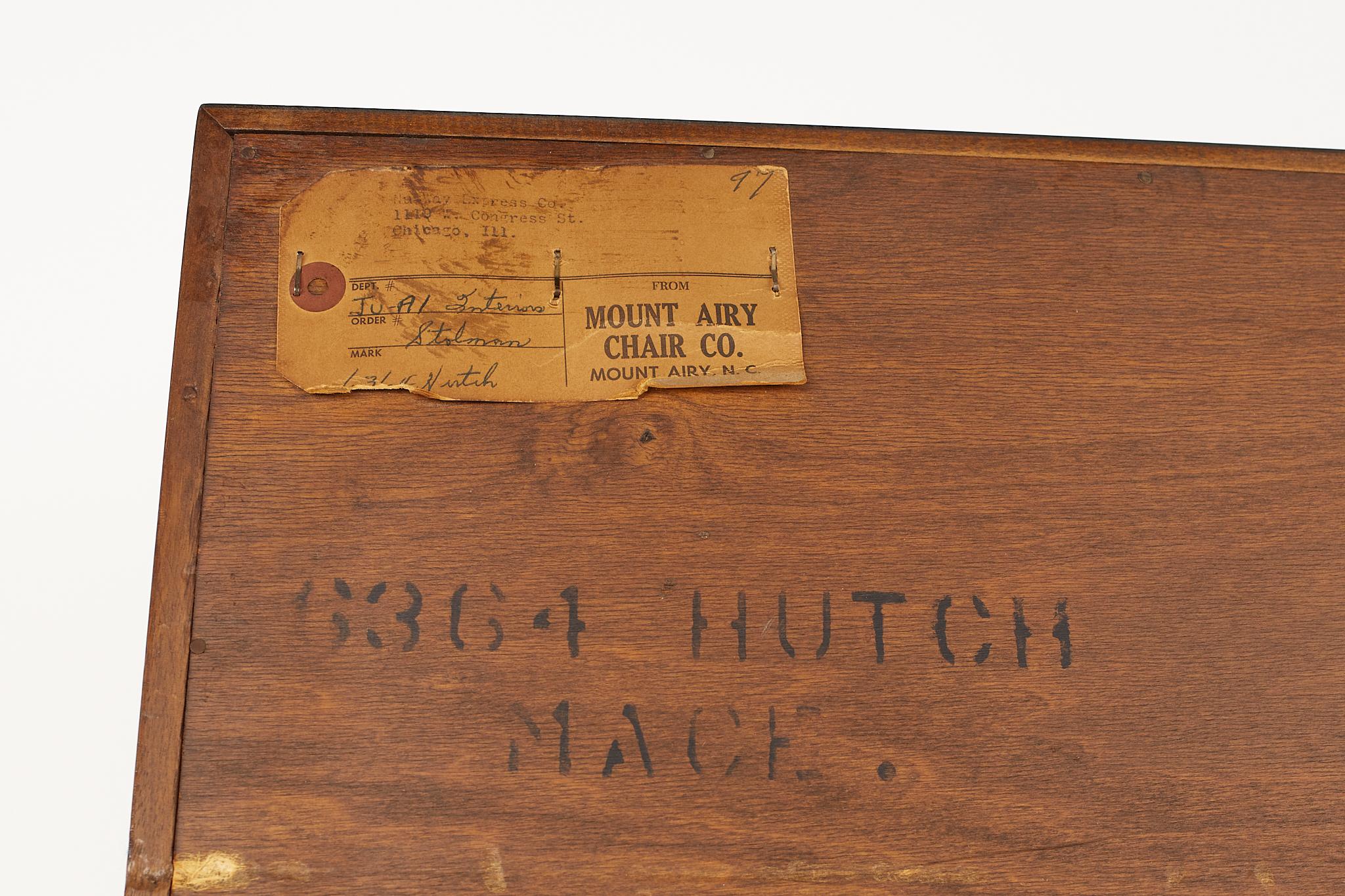 Mount Airy Mid Century Walnut Buffet with Hutch 13