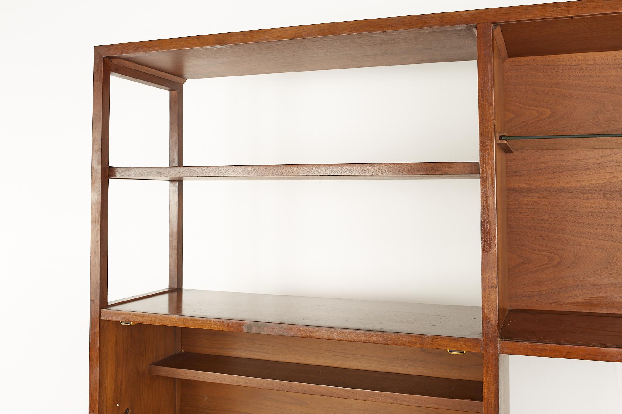 Mount Airy Mid Century Walnut Buffet with Hutch 2