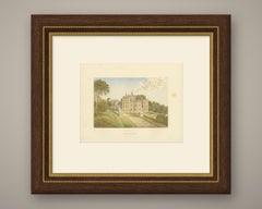 Mount Edgcumbe, Cornwall, Antique Morris Woodblock Print, circa 1870
