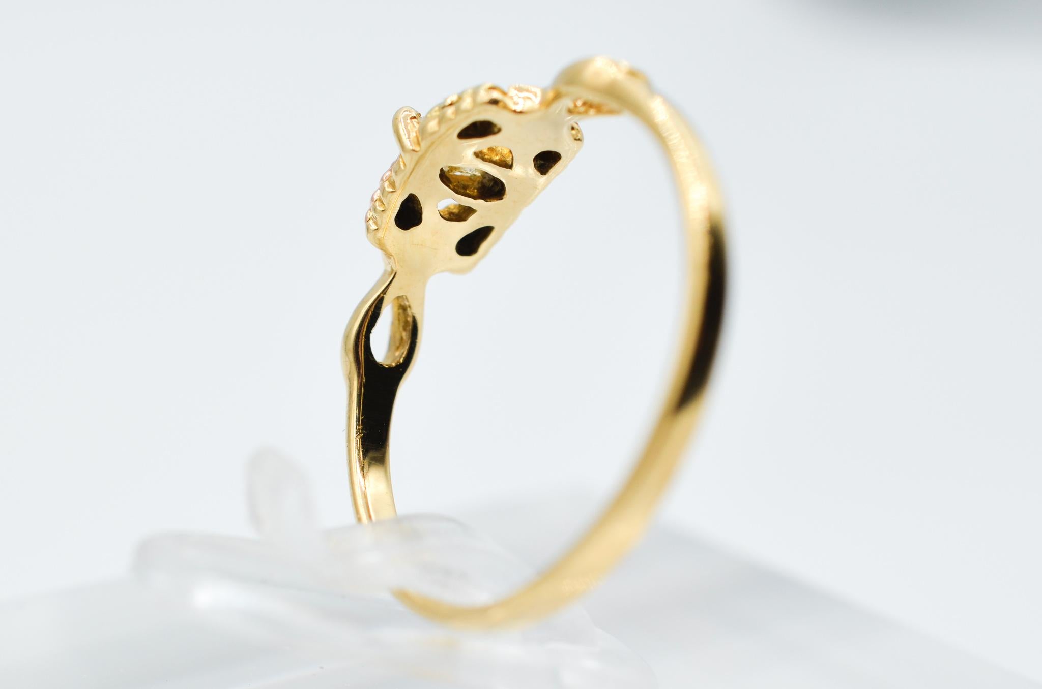 Mount Rushmore Jewelry 10K/12K Schwarze Hügel Gold Marquise Diamantring im Zustand „Gut“ in Centennial, CO