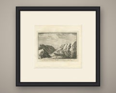 Das Kloster auf dem Berg Sinai vom zweiten Aussichtspunkt aus, antiker Stich, 1776