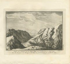 Das Kloster auf dem Berg Sinai vom zweiten Aussichtspunkt aus, antiker Stich, 1776