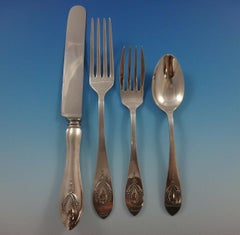 Mount Vernon by Lunt Sterling Silver Flatware Set For 8 Service 32 Pieces